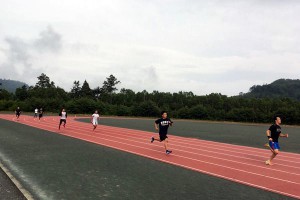 کمپ کشتی گیران ژاپن در چشمه های آب گرم