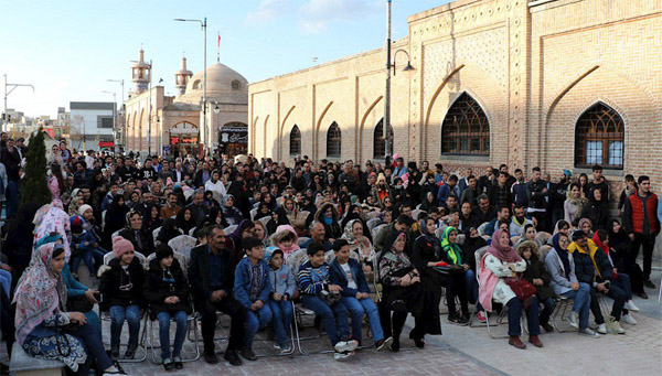 استقبال مردم اردبیل از پیاده راه عالی قاپو