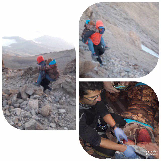 نجات دو کوهنورد تهرانی در قله دماوند