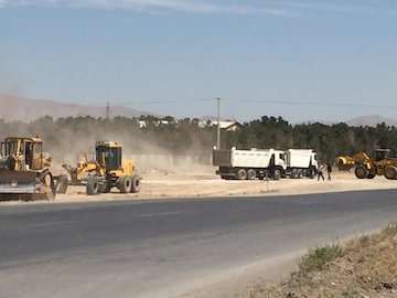 رفع نقطه پرتصادف نهرخلج شهرستان فریدن