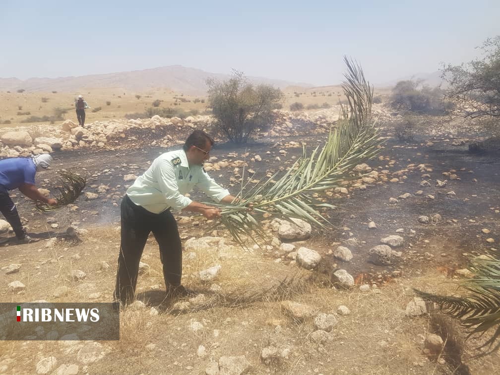 مهارآتش سوزی در مراتع چاه رئیس باغان