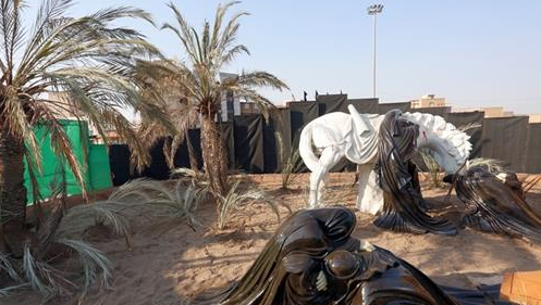 رونمایی از تندیس تابلوی ظهر عاشورا در اهواز رونمایی از تندیس تابلوی ظهر عاشورا در اهواز