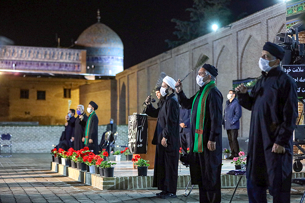 عزاداری در محوطه مجموعه جهانی شیخ صفی الدین اردبیلی