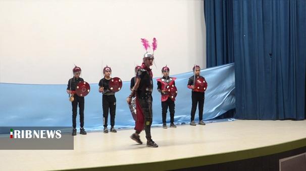 اجرای تئاتر دانش آموزی به «اشک مشک» در دهه اول محرم