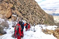 نجاتگران اردبیلی در جستجوی کوهنوردان گیلانی در منطقه بیل گاه