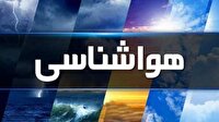 رگبار باران و وزش باد شدید در زنجان