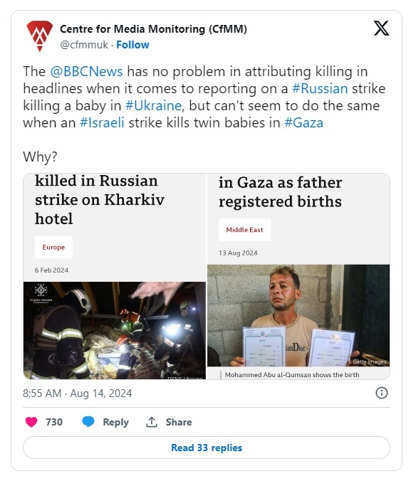 گزارشی که سوگیری رسانه‌های انگلیس در پوشش جنگ غزه را افشا می‌کند