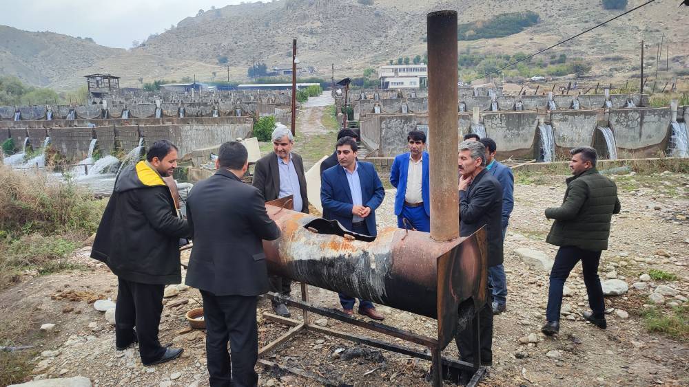 بررسی میدانی مشکلات کشتارگاه و مزرعه پرورش ماهی قزل الا در لنده