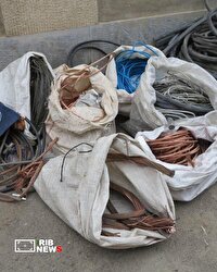 کشف يک تن سيم سرقتي از سارقان تجهيزات انتقال نيرو