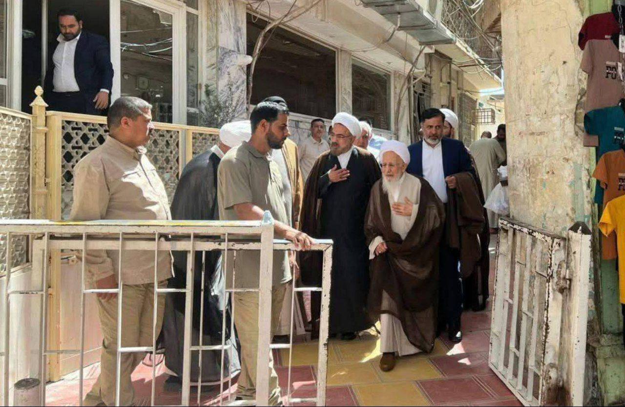 دیدار آیت الله جوادی آملی با آیت الله سیستانی دیدار آیت الله جوادی آملی با آیت الله سیستانی