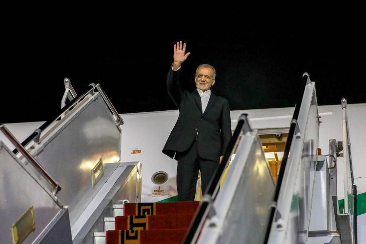 پزشکیان دقایقی قبل دوحه را به مقصد تهران ترک کرد