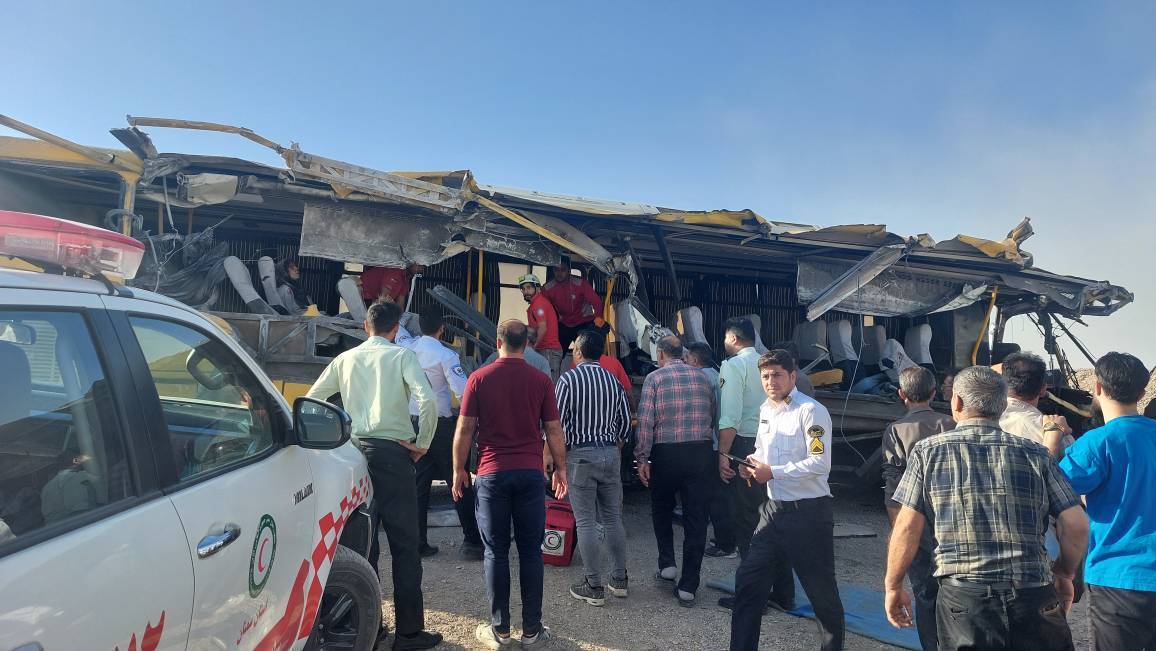 افزایش شمار متوفیان حادثه تصادف اتوبوس دانشجویان در سمنان