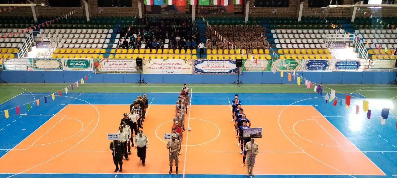 آغاز مسابقات فوتسال نیرو‌های مسلح در خوی با حضور مسئولان شهرستان