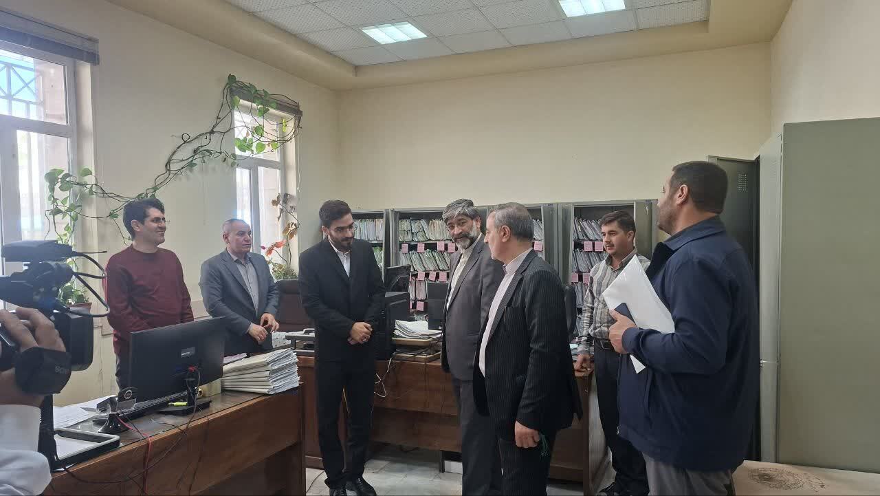 بازدید رئیس کل دادگستری آذربایجان‌غربی از شعبه‌های دادگستری مهاباد