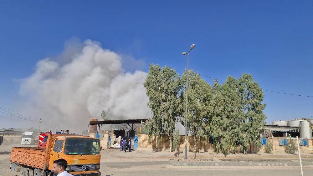 حریق در شرکت پالایش نفت در ایوانکی