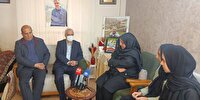 دیدار رئیس بنیاد شهید با خانواده شهیدان آقابابایی و زینلی