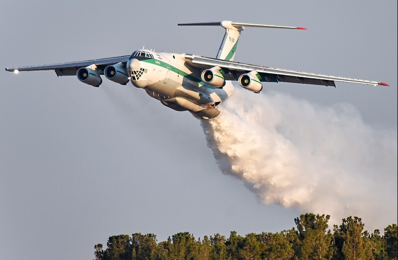 *** پرواز ایلیوشین‌ها تا خاموشی کامل آتش جنگل الیت ادامه دارد