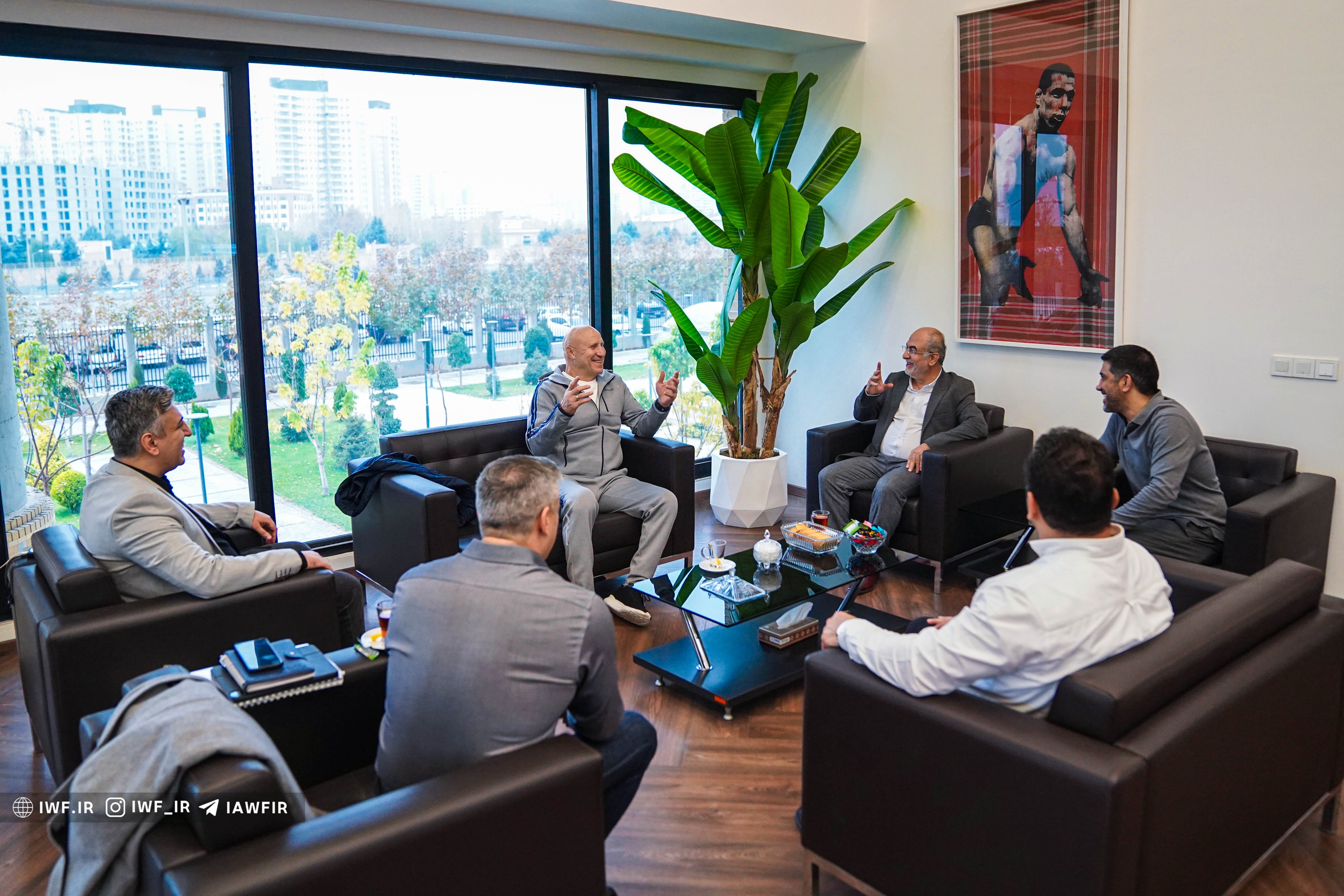 بازدید رئیس فدراسیون و رئیس لیگ کشتی روسیه از امکانات ایران