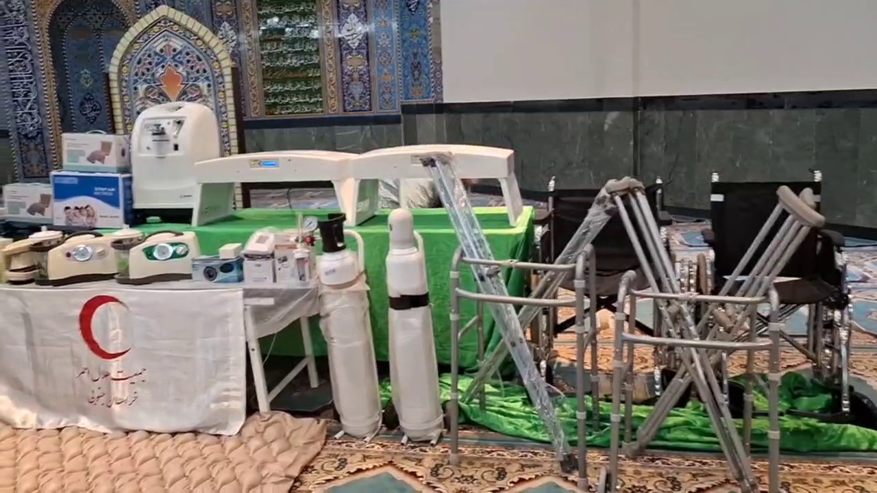 اهدای یک میلیارد تومان تجهیزات پزشکی به خانه هلال مسجد فاطمه الزهرا زیرکوه
