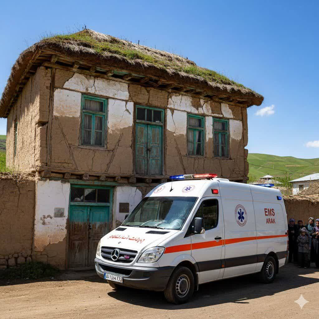 سقوط مرد ۸۳ ساله از پشت‌بام