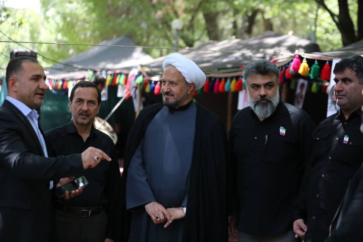 حضور رئیس ستاد هماهنگی کانون های فرهنگی هنری مساجد کشور در خیمه گاه عزاداری« شهدای زاگرس»